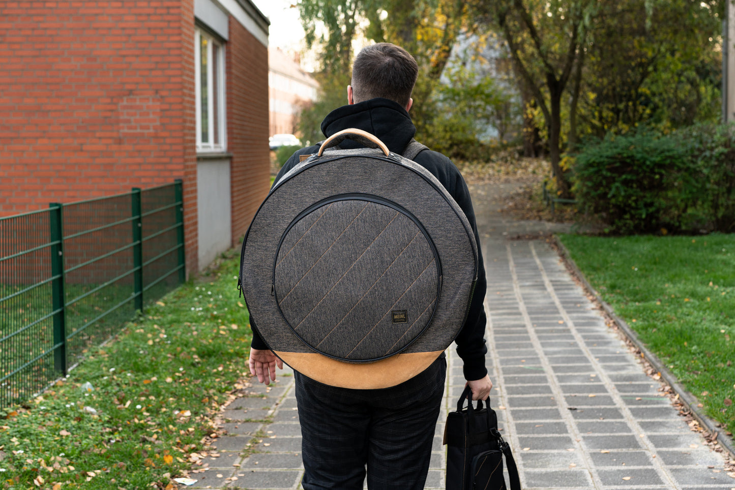 MEINL Cymbals Classic Woven Cymbal Bag - 22” Mocha Tweed