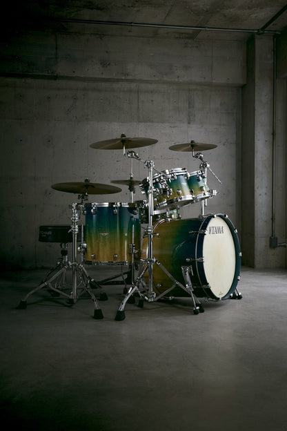 TAMA Starclassic Maple Exotic Shell Kit 4 teilig - Marine Shoreline Movingui Fade/Chrom HW