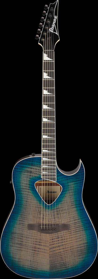 IBANEZ ALT Acoustic Guitar 6-String - Blue Doom Burst High Gloss