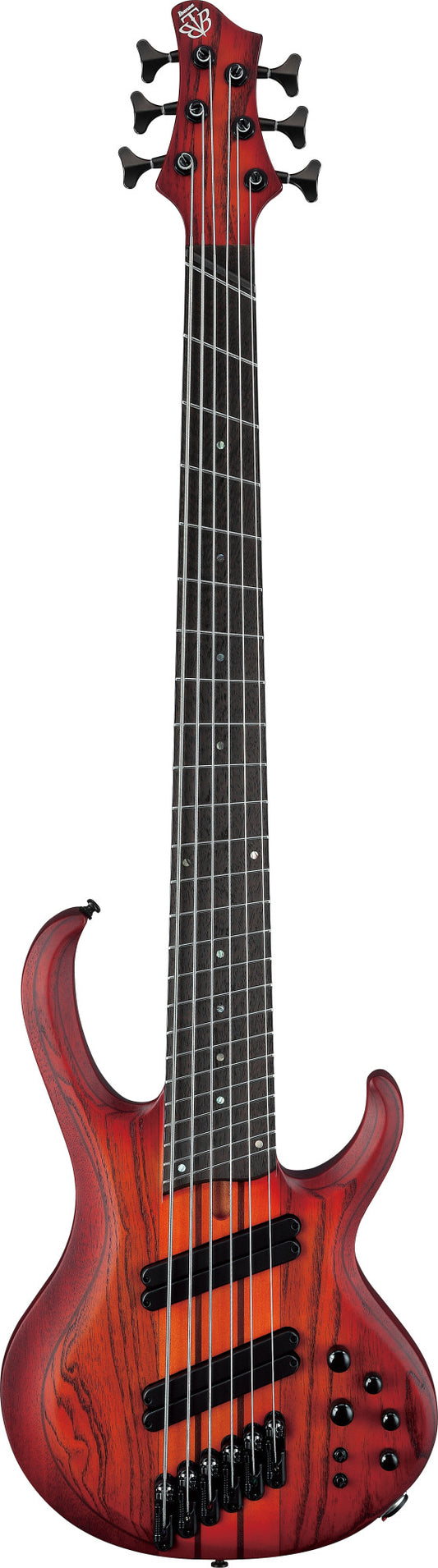 IBANEZ Bass Workshop BTB E-Bass 6-String - Brown Topaz Burst Flat + Koffer