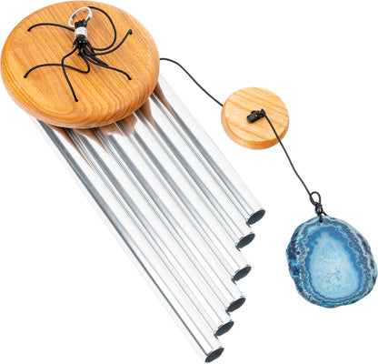 MEINL Sonic Energy Blue Agate Meditation Chime 29"/73 cm - 432 Hz - Silver