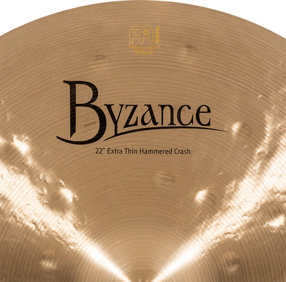 MEINL Cymbals Byzance Traditional Extra Thin Hammered Crash - 22"