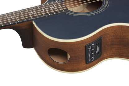 IBANEZ AE Acoustic Guitar 6-String - Dark Tide Blue Flat