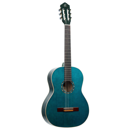 ORTEGA Family Series 4/4 Slim Neck Konzertgitarre 6 String - Ocean Blue + Bag