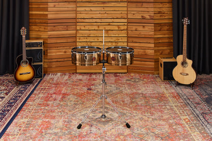 MEINL Percussion Artist Series Patricio "El Chino" Diaz Signature 14" & 15" Timbales - Bronze