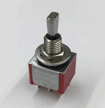 IBANEZ Mini Toggle Switch 3 Wege für Tri-sound On/On/On - Nickel mit Nickel Unterlegscheibe und Mutter