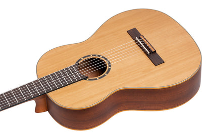 ORTEGA Family Series 4/4 Konzertgitarre 6 String Lefty - Zeder / Mahagoni Natur + Bag