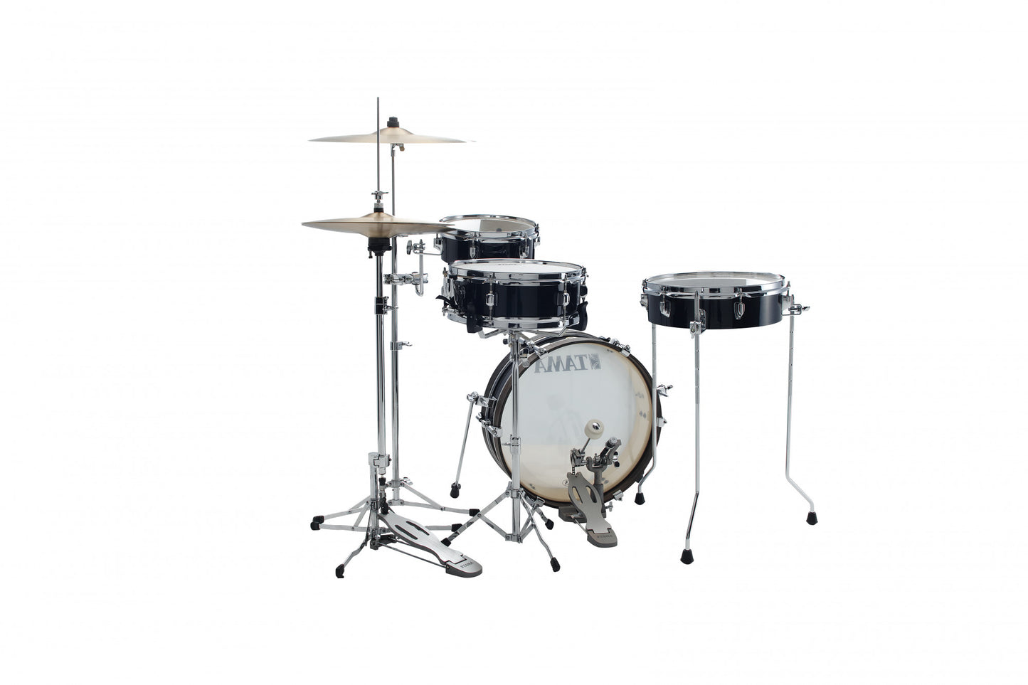TAMA Club-Jam Pancake Shell Kit 4 pcs - Hairline Black/Chrome HW