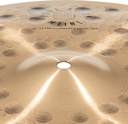 MEINL Cymbals Pure Alloy Extra Hammered Hihat - 15"