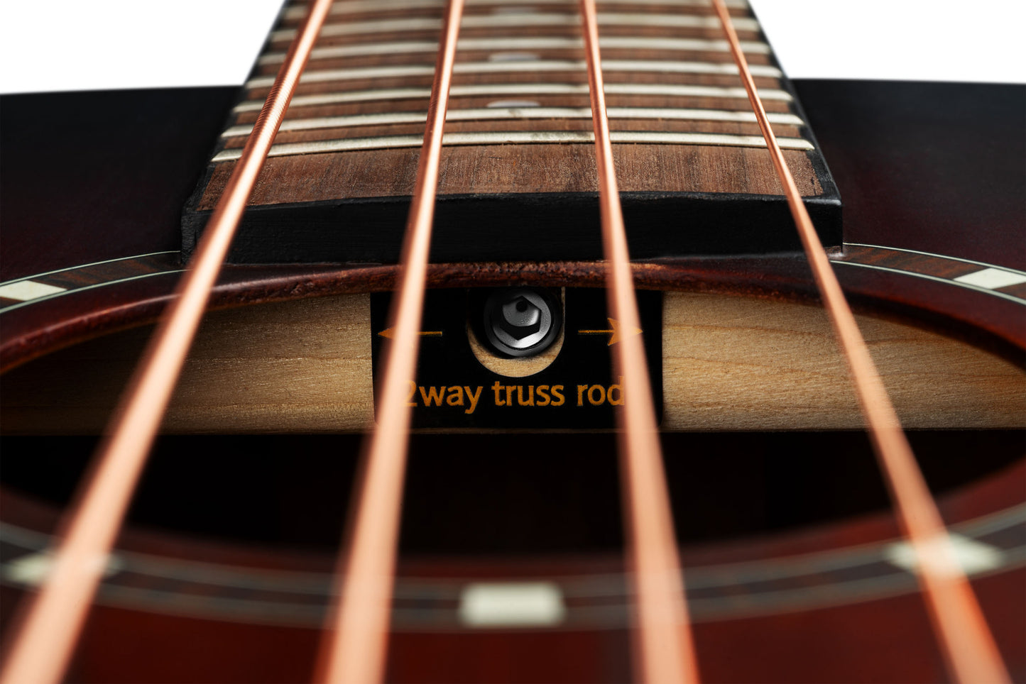 ORTEGA Deep Series 7 Medium Scale Acoustic Bass 4 String - Spruce / Mahogany Bourbon Fade