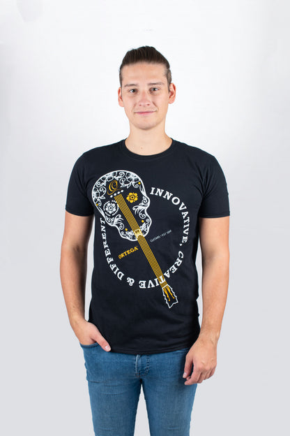 ORTEGA T-Shirt "Skull" - Black Size S