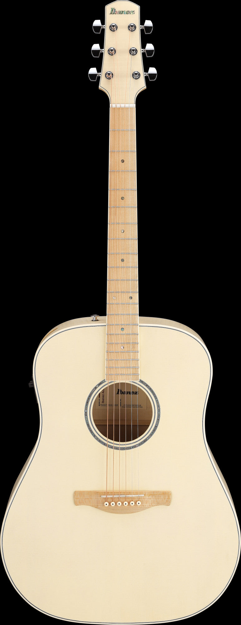 IBANEZ Advanced Acoustic AAD Acoustic Guitar 6-String - Open Pore Antique White