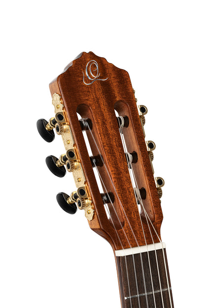 ORTEGA Performer Series 4/4 Thinline Konzertgitarre 6-String Lefty - Natural + Gigbag