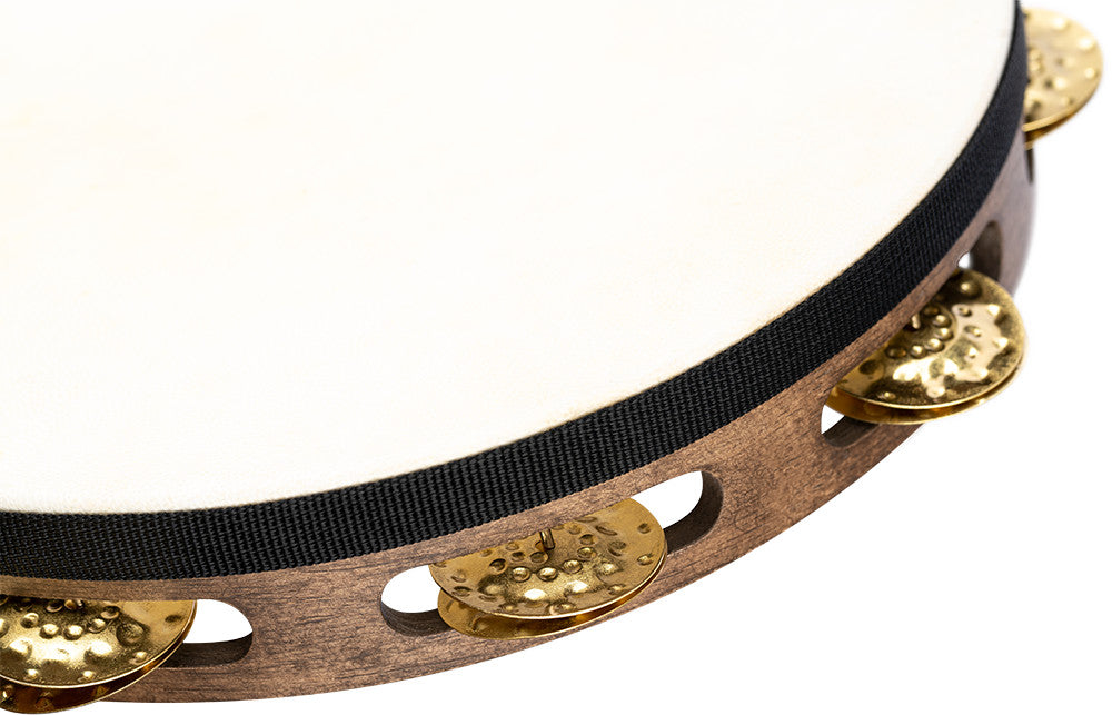 MEINL Percussion Vintage Wood Series Headed Tambourine - 10"
