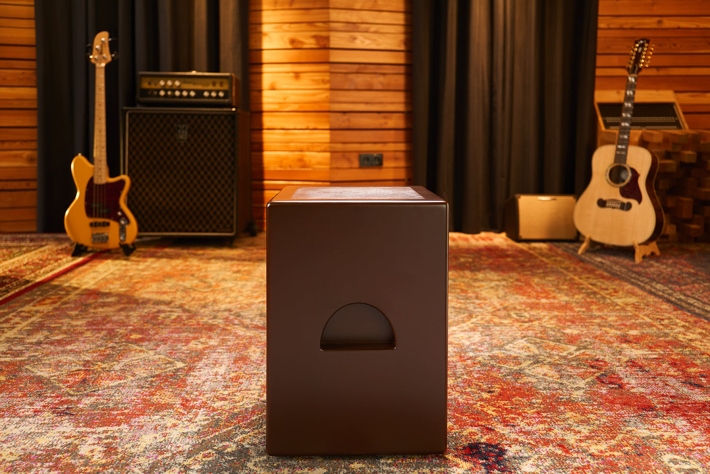 MEINL Percussion Bass Series Subwoofer Cajon - Walnut