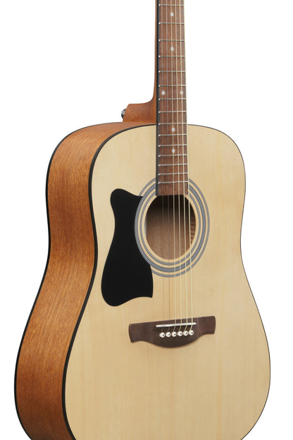 IBANEZ Jampack Akustikgitarren-Set 6-String Lefty - Open Pore Natural + Gigbag, Gurt, Stimmgerät & Plektren