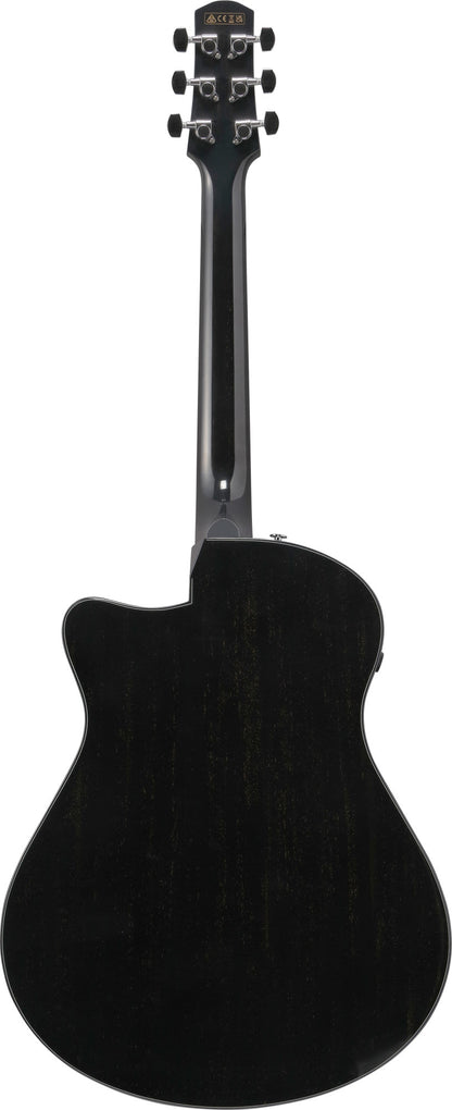 IBANEZ Advanced Acoustic AAM Akustikgitarre 6-String - Rustic Black High Gloss