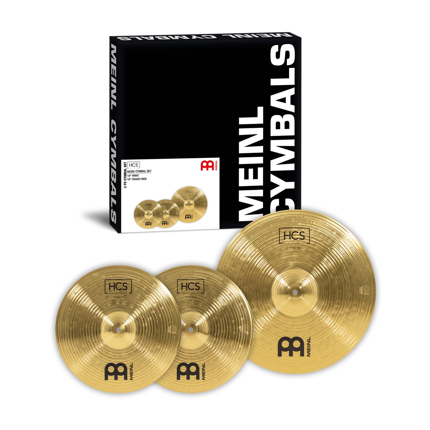 MEINL Cymbals HCS Basis Beckenset - 14" Hihat, 18" Crash-Ride
