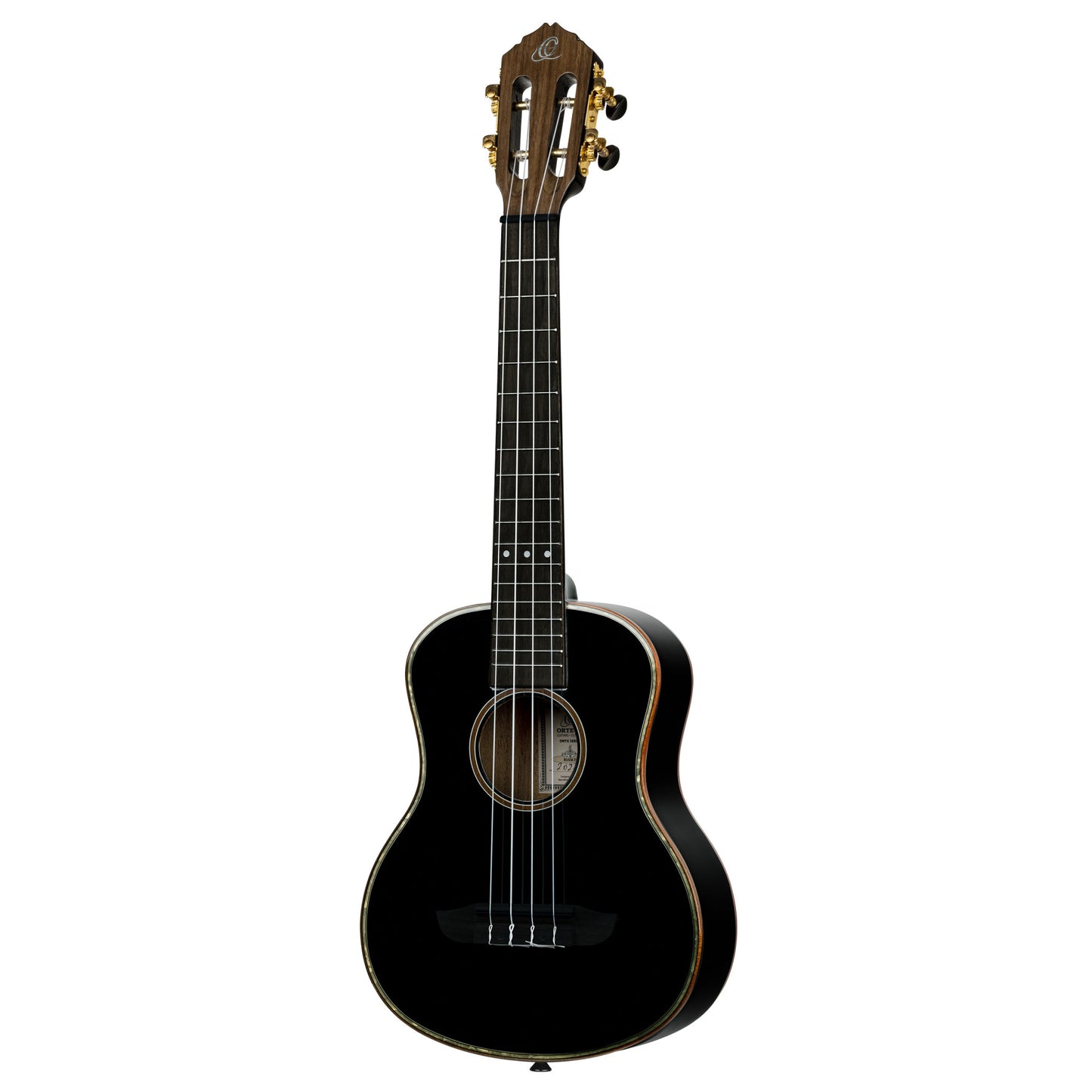 ORTEGA Onyx Serie Tenor Ukulele 4 String - Spruce / Mahogany Black + Bag