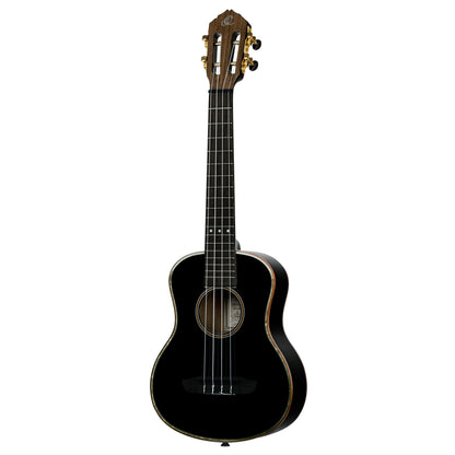 ORTEGA Onyx Serie Tenor Ukulele 4 String - Spruce / Mahogany Black + Bag