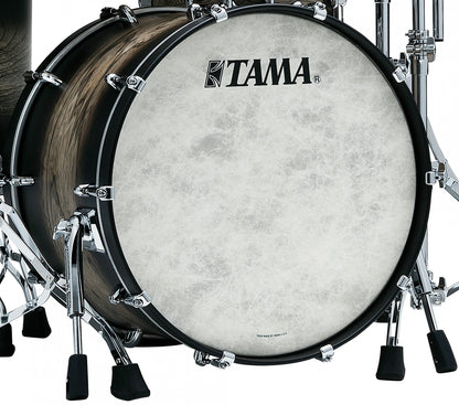 TAMA STAR Walnut Bass Drum 22" x 16" - Satin Black Japanese Sen Burst/Chrom HW