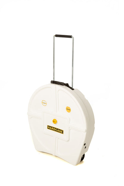 HARDCASE Cymbal Trolley-Case 22" for 9 Cymbals - White