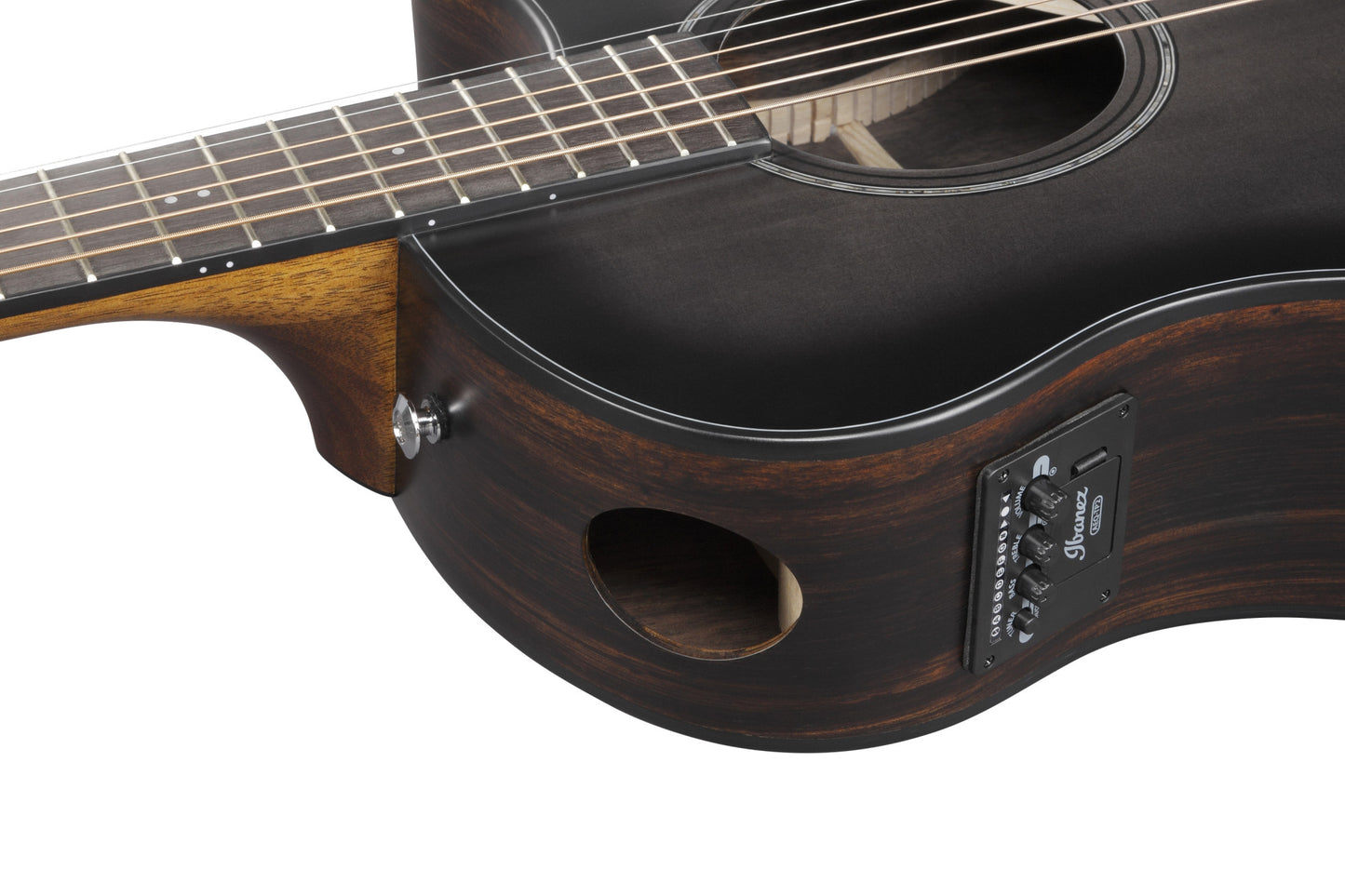 IBANEZ Advanced Acoustic AAM Acoustic Guitar 6-String - Transparent Charcoal Burst