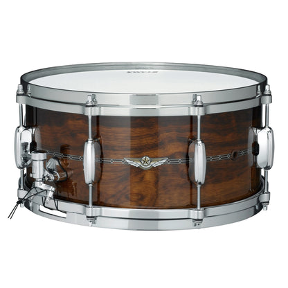 TAMA STAR Bubinga Snare Drum 14" x 6,5" - Natural Indian Laurel/Chrome HW - Outside Inlay