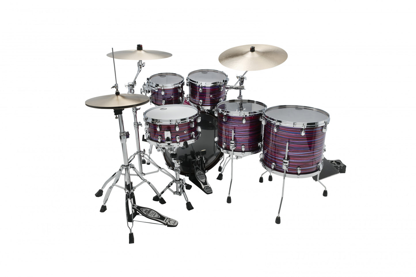 TAMA Starclassic Walnut/Birch Lacquer Shell Kit 5 pcs - Lacquer Phantasm Oyster/Chrome HW