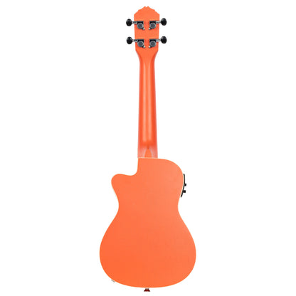 ORTEGA Earth Series Konzert Preamp Ukulele 4 String - Hokkaido Pumpkin Orange