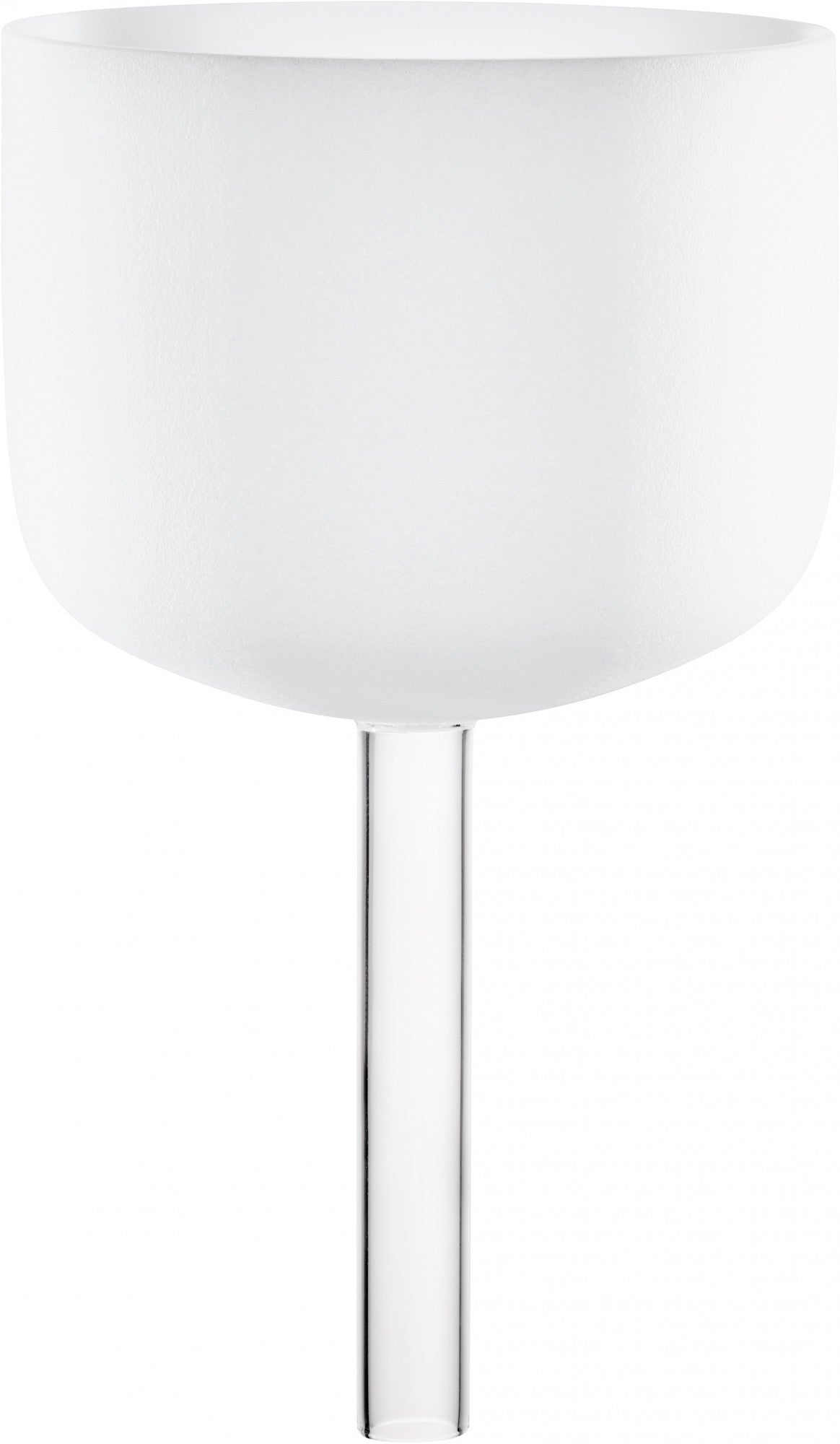 MEINL Sonic Energy White-frosted Crystal Singing Bowl with Handle 10" - B4/Crown Chakra/432 Hz