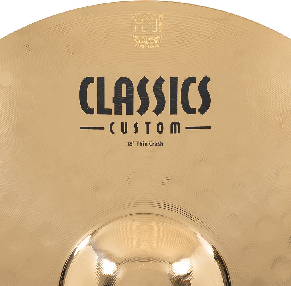 MEINL Cymbals Classics Custom Brilliant Thin Crash - 18"