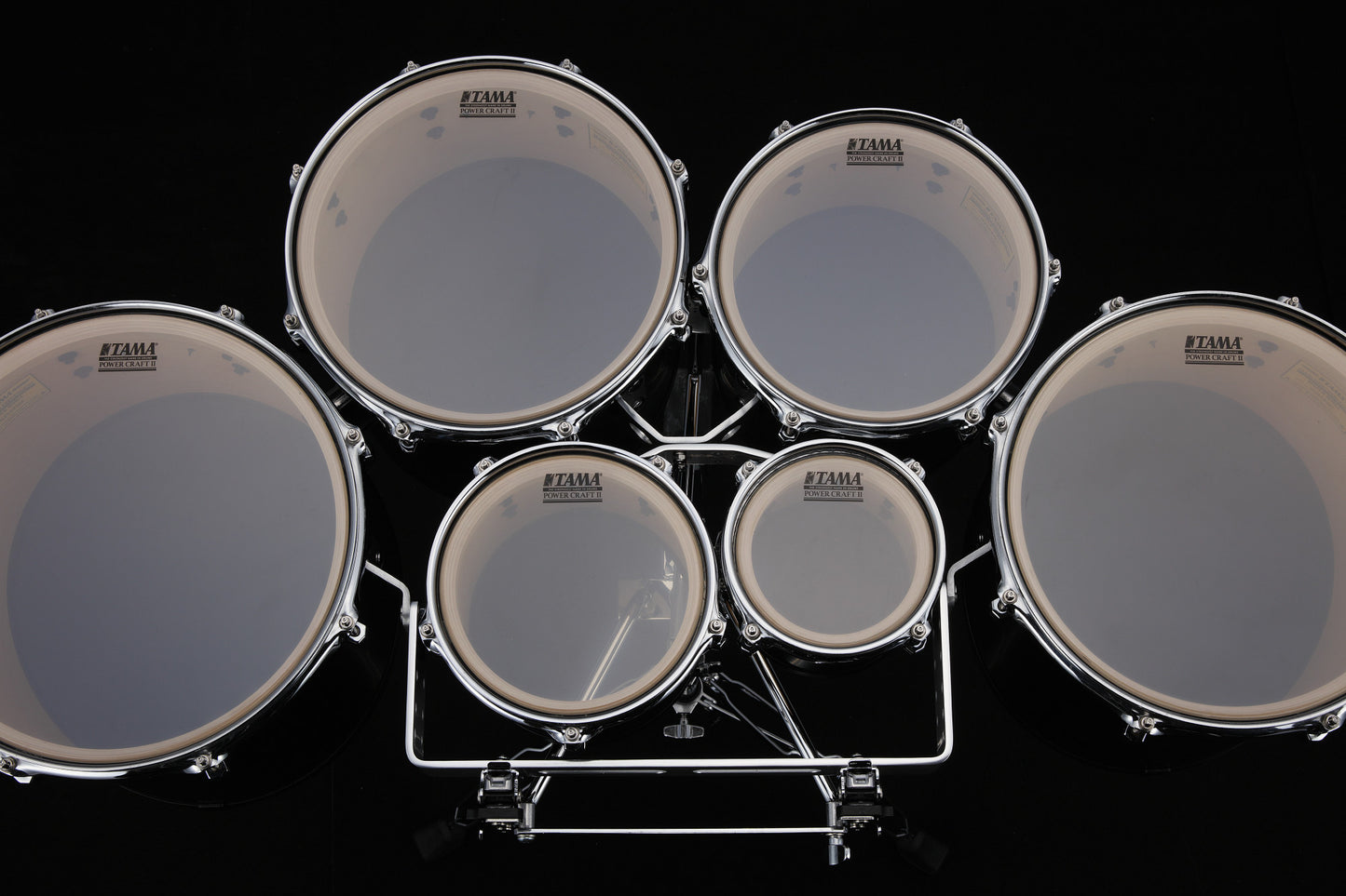 TAMA Fieldstar Rudiment Marching Tenor Drum large sextet 6" / 8" / 10" / 12" / 13" / 14" - Molten Dark Raspberry Fade/Chrome HW
