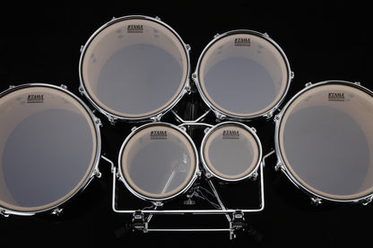 TAMA Fieldstar Rudiment Marching Tenor Drum large sextet 6" / 8" / 10" / 12" / 13" / 14" - Molten Dark Raspberry Fade/Chrome HW