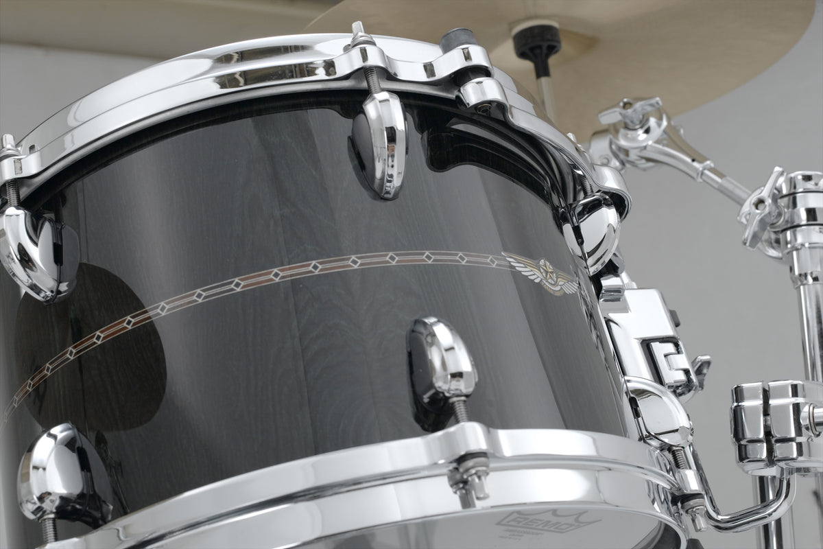 TAMA STAR Bubinga Rack Tom 10" x 7" - Dark Green Cordia/Chrome HW/Inlay: Only Outside