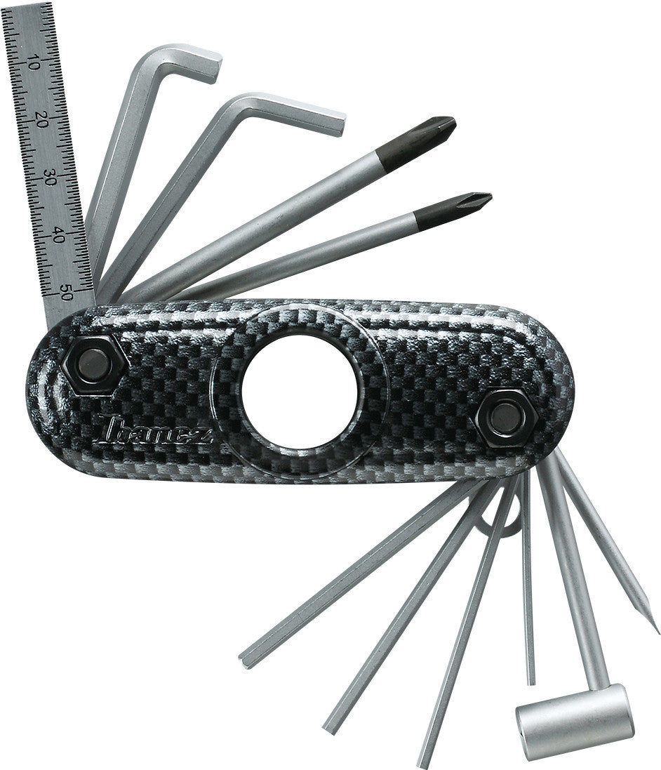 IBANEZ Multi-Tool - 11 Werkzeuge in Einem - Carbon Muster - Limited Edition