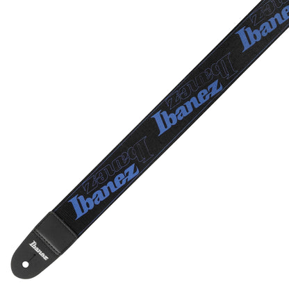 IBANEZ Design Strap - Black/Blue Logos