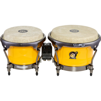 MEINL Percussion Artist Series Alexandra Alban Signature 7" & 8 1/2" Bongo - Sunrise Yellow