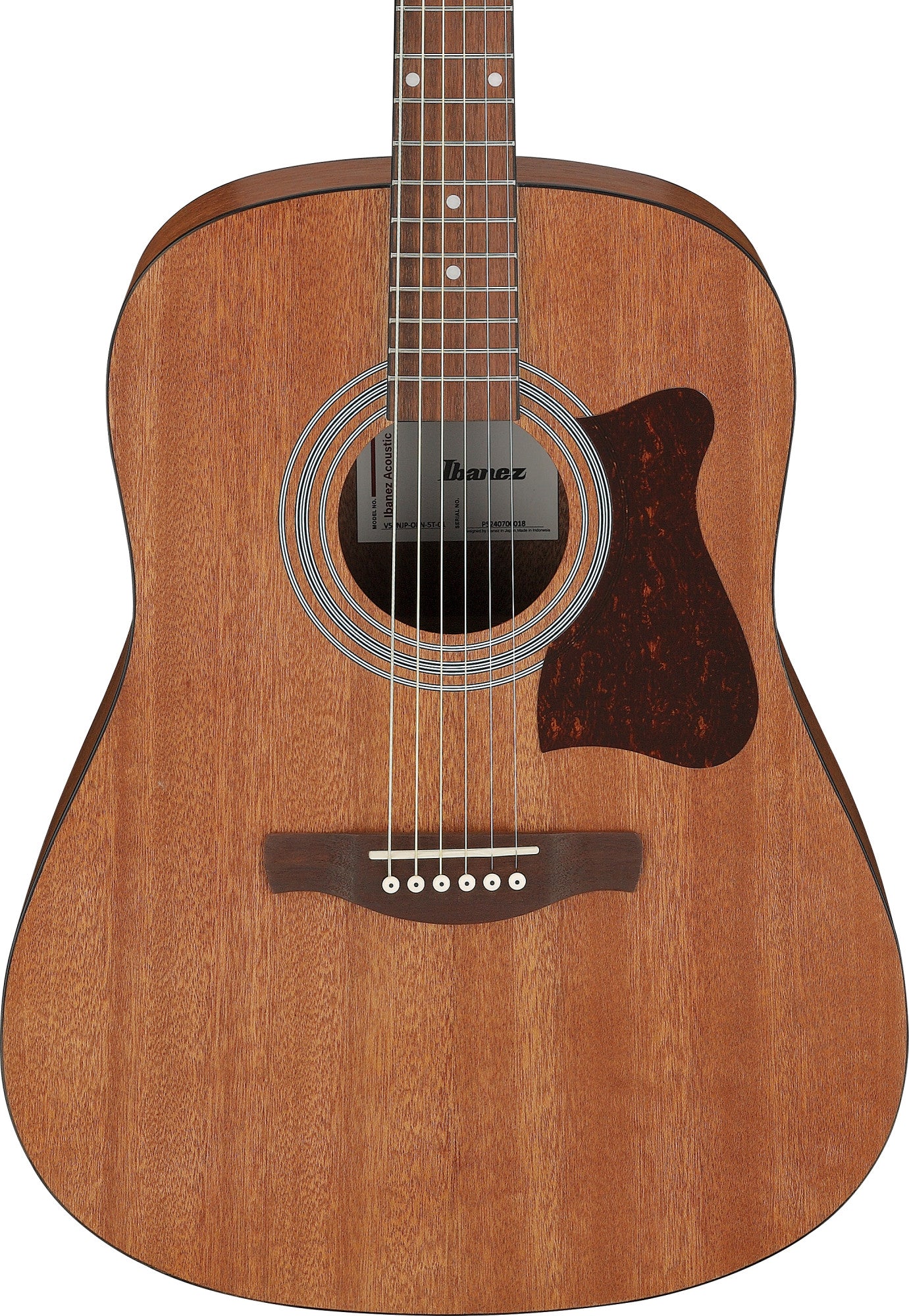 IBANEZ Jampack Acoustic Guitar Set 6-String - Open Pore Natural + Gig Bag, Strap, Tuner & Picks