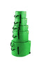 HARDCASE Rock/Fusion Case Set - 22“ Bass Drum, 10“ Tom, 12“ Tom, 16“ Floor Tom, 14“ Snare Drum - Light Green / komplett gepolstert