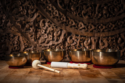 MEINL Sonic Energy Universal Series Singing Bowl Set 7 pcs - 400/500/600/700/750g + Mallet
