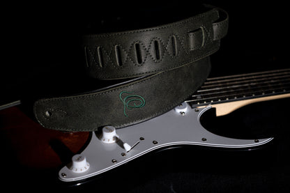 ORTEGA Echtledergitarrengurt - Olive Tree