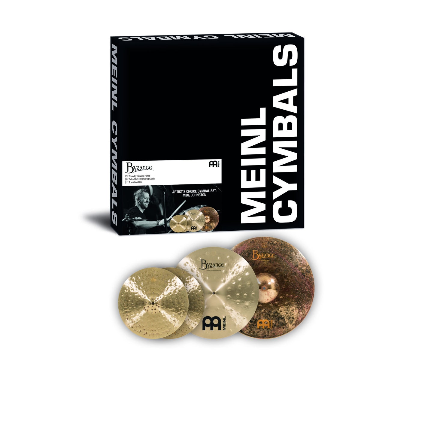 MEINL Cymbals Byzance Artist's Choice Cymbal Set: Mike Johnston