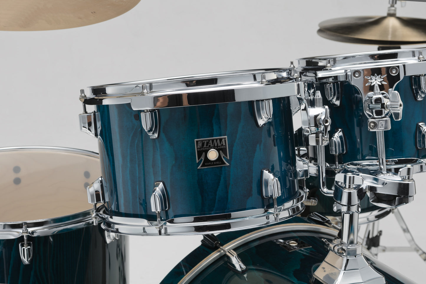 TAMA Superstar Classic Shell Kit 7 teilig - Gloss Sapphire Lacebark Pine/Chrom HW