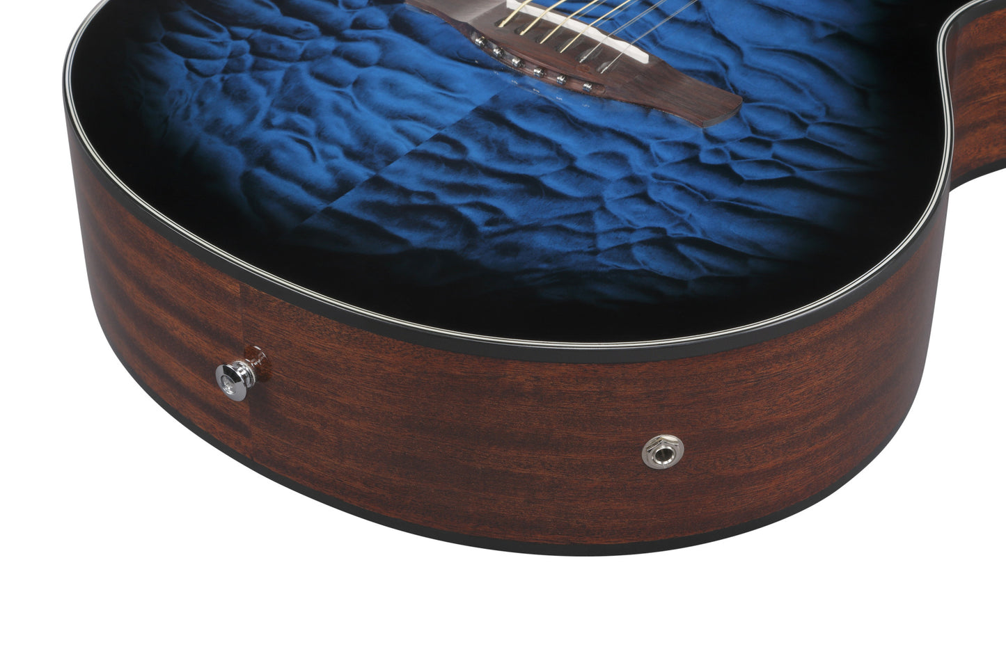 IBANEZ AEWC Acoustic Guitar 6-String - Transparent Blue Sunburst Top & Natural High Gloss Back & Side