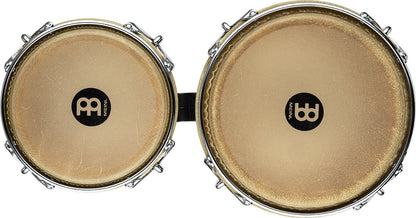 MEINL Percussion Woodcraft Series Wood Bongo 7" Macho & 9" Hembra - Antique Mahogany Burst/Chrome HW