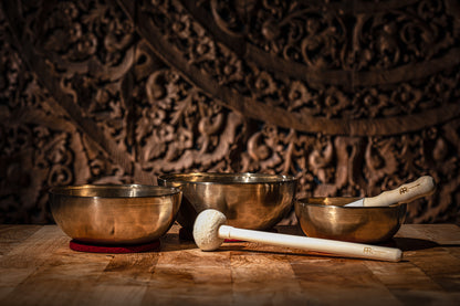 MEINL Sonic Energy Energy Therapy Series Singing Bowl Set 5 pcs - 700/1000/1400g + Mallets