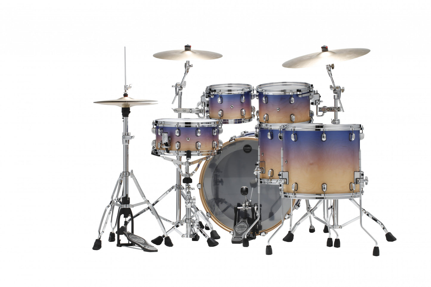 TAMA Starclassic Walnut/Birch Lacquer Shell Kit 5 teilig - Satin Purple Atmosphere Fade/Chrom HW