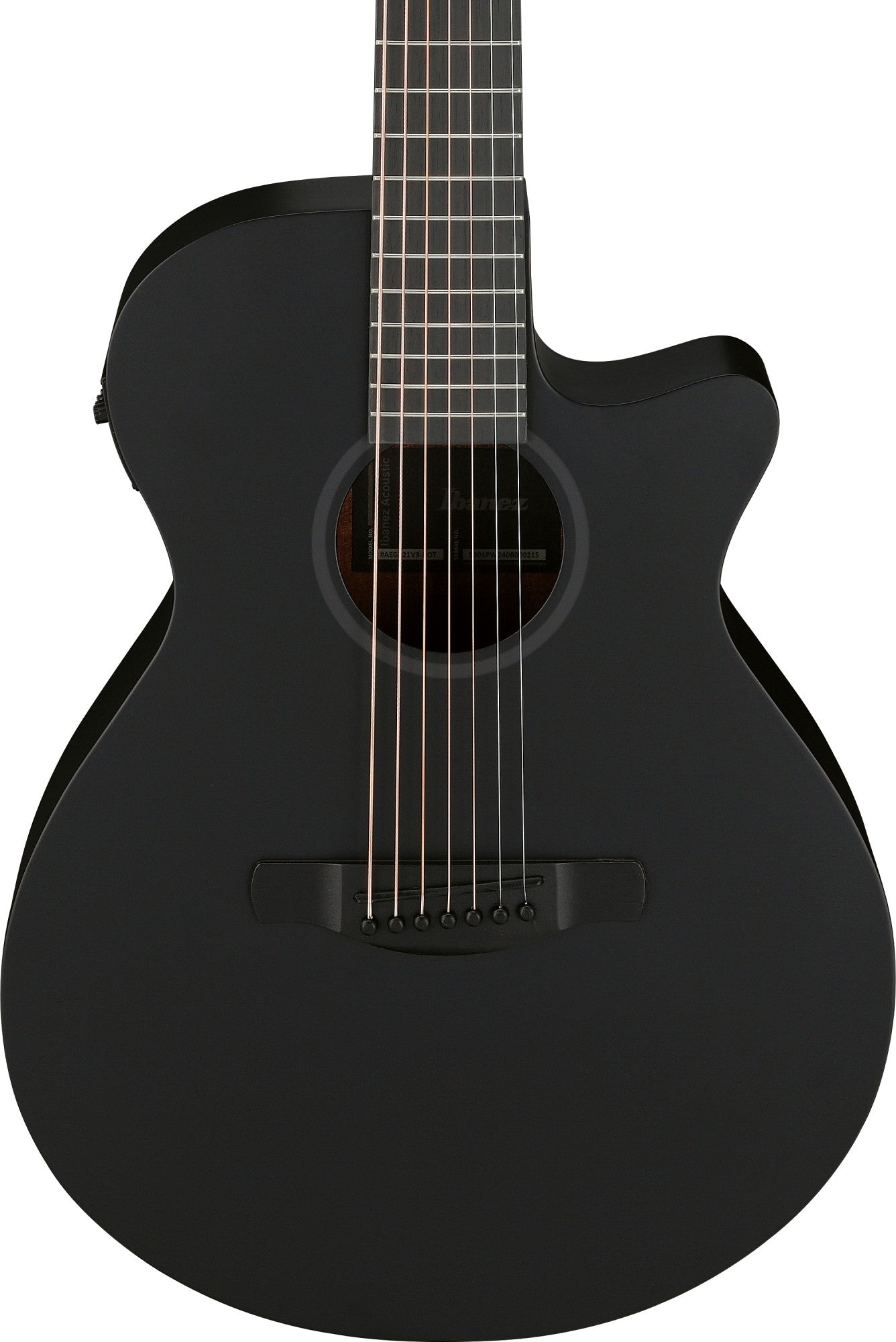IBANEZ AEG Acoustic Guitar 7-String - Black Out