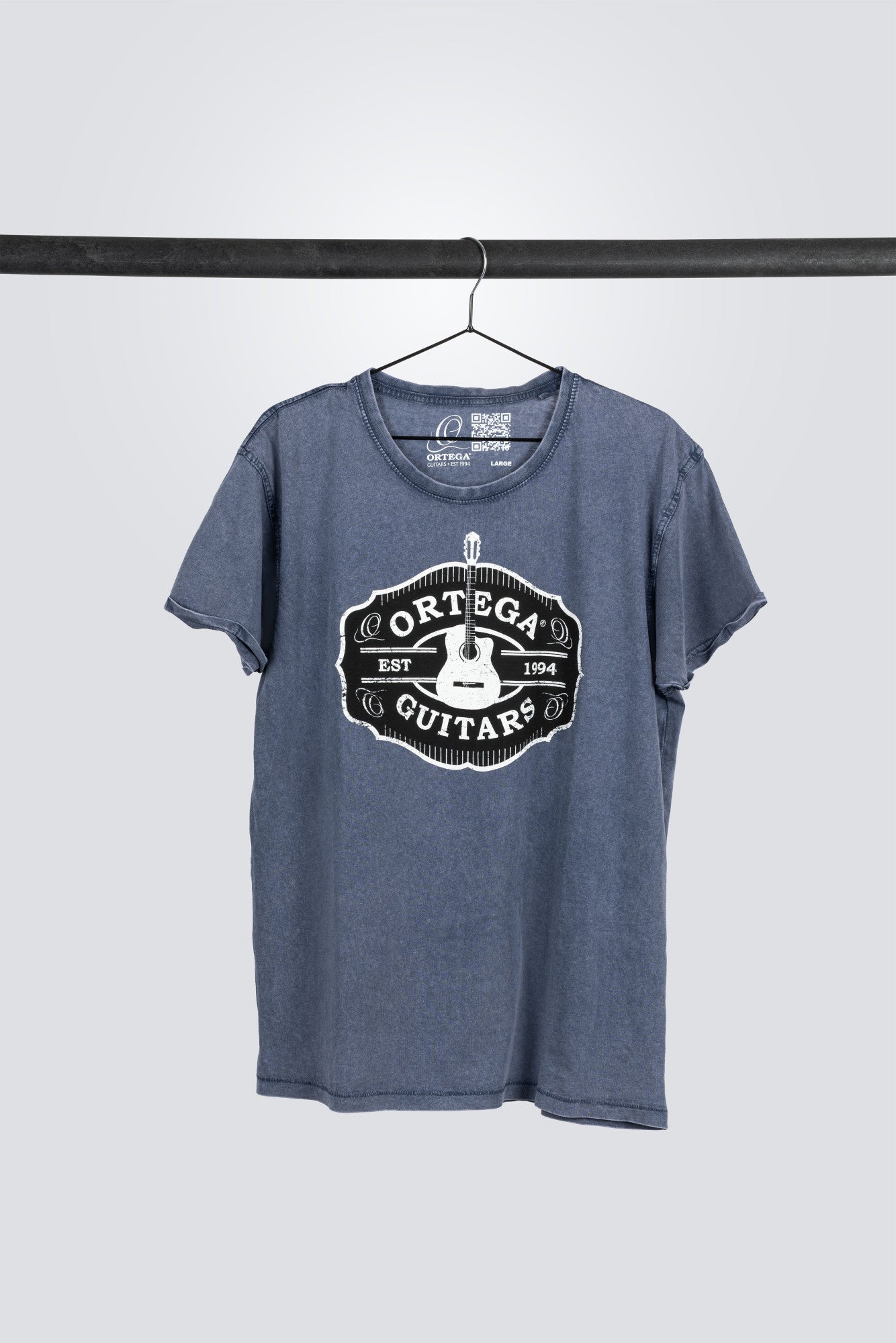 ORTEGA Americana Guitar T-Shirt - Vintage Washed Blue/XXL